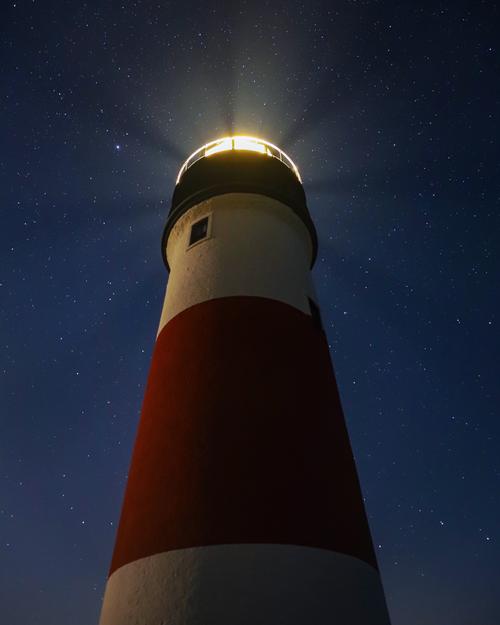 Sankaty Lighthouse at night